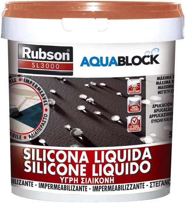 Rubson Aquablock SL3000 Silicona Líquida Gris